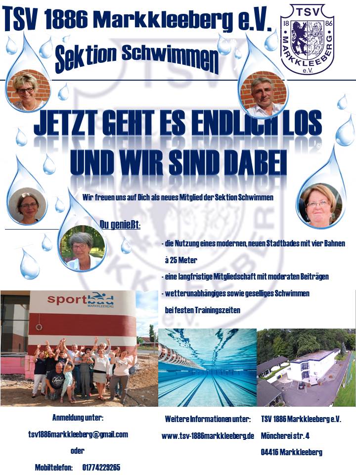 TSV 1886 Markkleeberg Sektion Schwimmen TSV 1886 Markkleeberg Sektion Schwimmen
